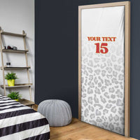 Custom DR Congo Football Door Cover Go Champions Leopards - White - Wonder Print Shop