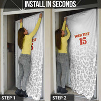 Custom DR Congo Football Door Cover Go Champions Leopards - White - Wonder Print Shop