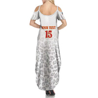 Custom DR Congo Football Family Matching Summer Maxi Dress and Hawaiian Shirt Go Champions Leopards - White - Wonder Print Shop