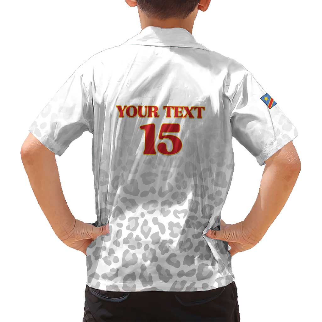 Custom DR Congo Football Family Matching Tank Maxi Dress and Hawaiian Shirt Go Champions Leopards - White - Wonder Print Shop