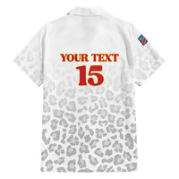 Custom DR Congo Football Family Matching Tank Maxi Dress and Hawaiian Shirt Go Champions Leopards - White - Wonder Print Shop