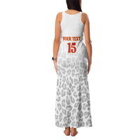 Custom DR Congo Football Family Matching Tank Maxi Dress and Hawaiian Shirt Go Champions Leopards - White - Wonder Print Shop
