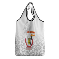 DR Congo Football Grocery Bag Go Champions Leopards - White - Wonder Print Shop