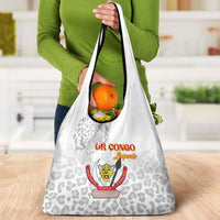 DR Congo Football Grocery Bag Go Champions Leopards - White - Wonder Print Shop