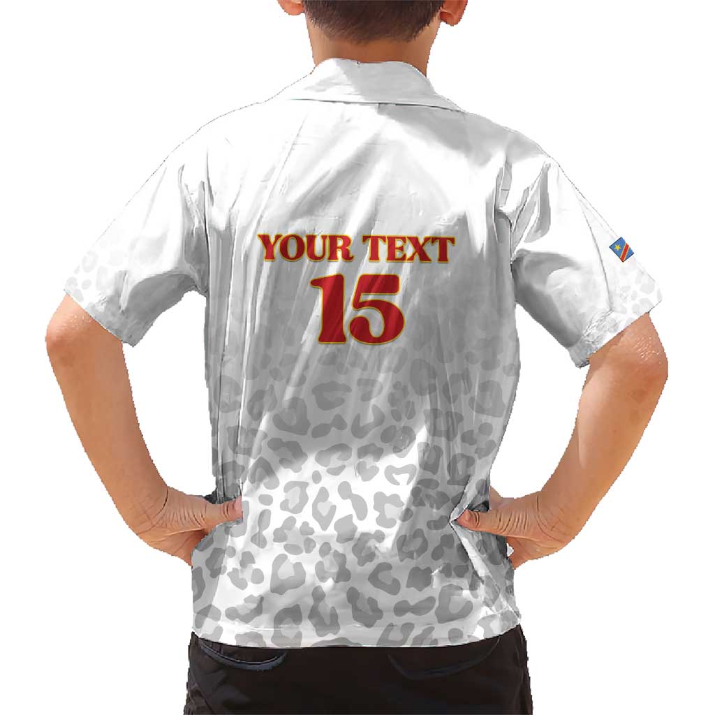 Custom DR Congo Football Hawaiian Shirt Go Champions Leopards - White - Wonder Print Shop