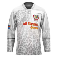 Custom DR Congo Football Hockey Jersey Go Champions Leopards - White - Wonder Print Shop