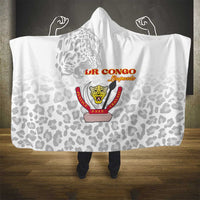 DR Congo Football Hooded Blanket Go Champions Leopards - White - Wonder Print Shop