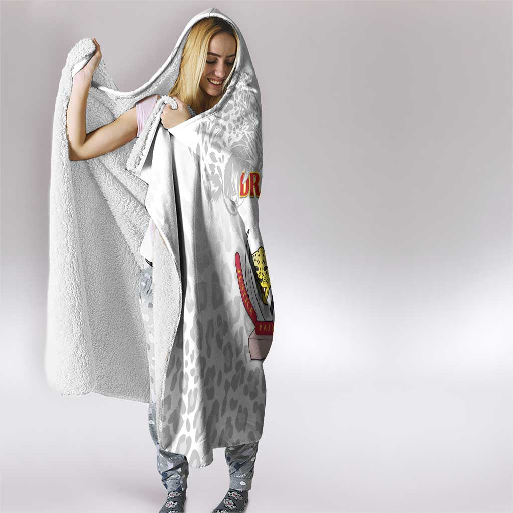 DR Congo Football Hooded Blanket Go Champions Leopards - White - Wonder Print Shop
