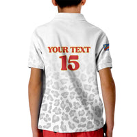 Custom DR Congo Football Kid Polo Shirt Go Champions Leopards - White - Wonder Print Shop