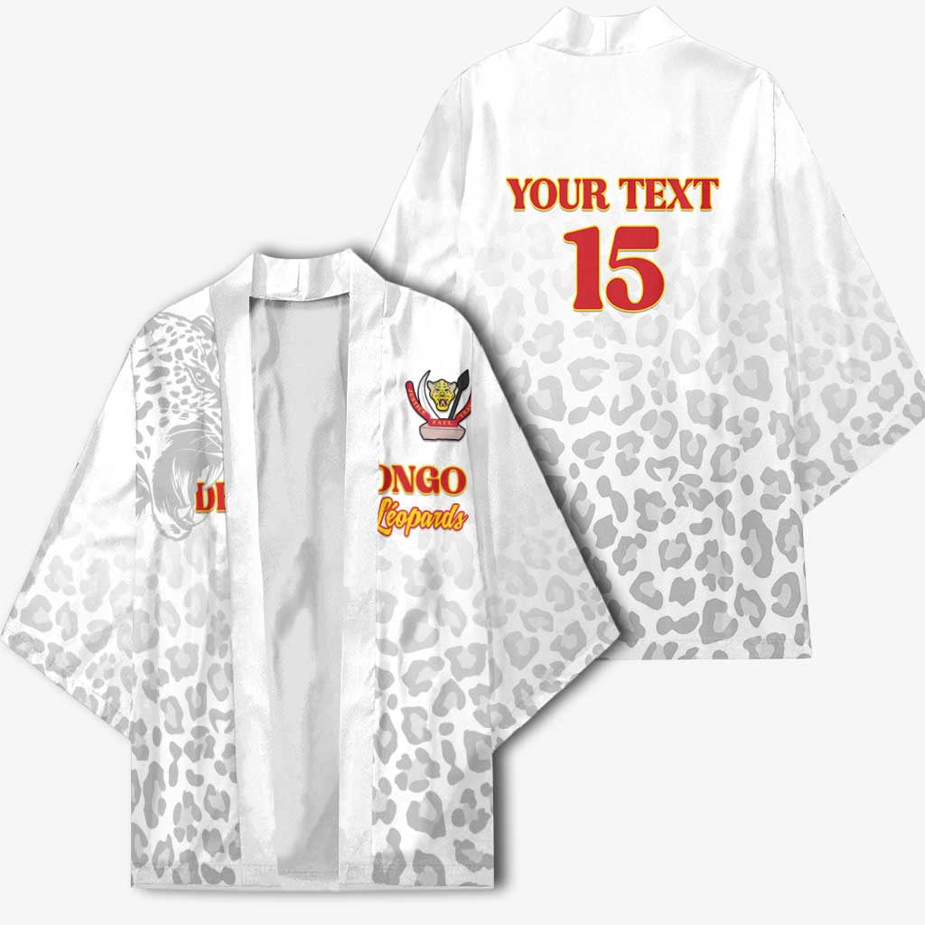 Custom DR Congo Football Kimono Go Champions Leopards - White - Wonder Print Shop