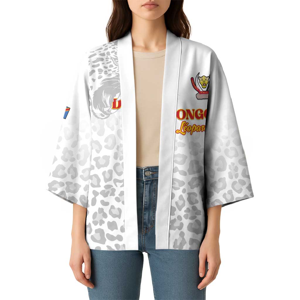 Custom DR Congo Football Kimono Go Champions Leopards - White - Wonder Print Shop