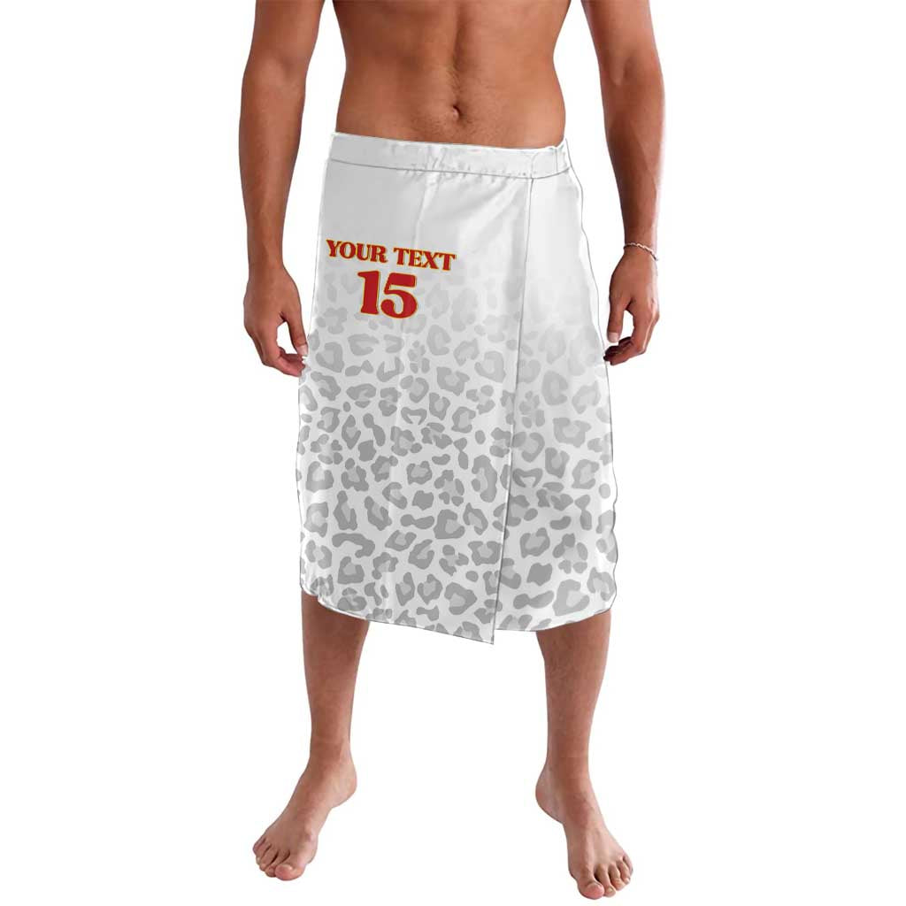 Custom DR Congo Football Lavalava Go Champions Leopards - White - Wonder Print Shop