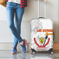 DR Congo Football Luggage Cover Go Champions Leopards - White - Wonder Print Shop