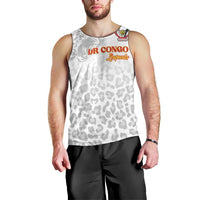 Custom DR Congo Football Men Tank Top Go Champions Leopards - White - Wonder Print Shop