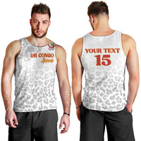 Custom DR Congo Football Men Tank Top Go Champions Leopards - White - Wonder Print Shop
