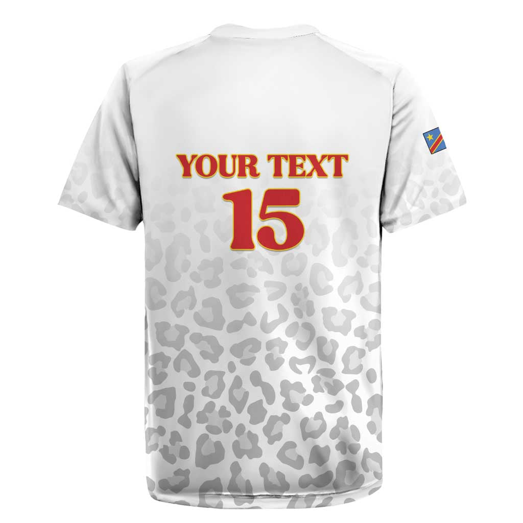 Custom DR Congo Football Rugby Jersey Go Champions Leopards - White - Wonder Print Shop