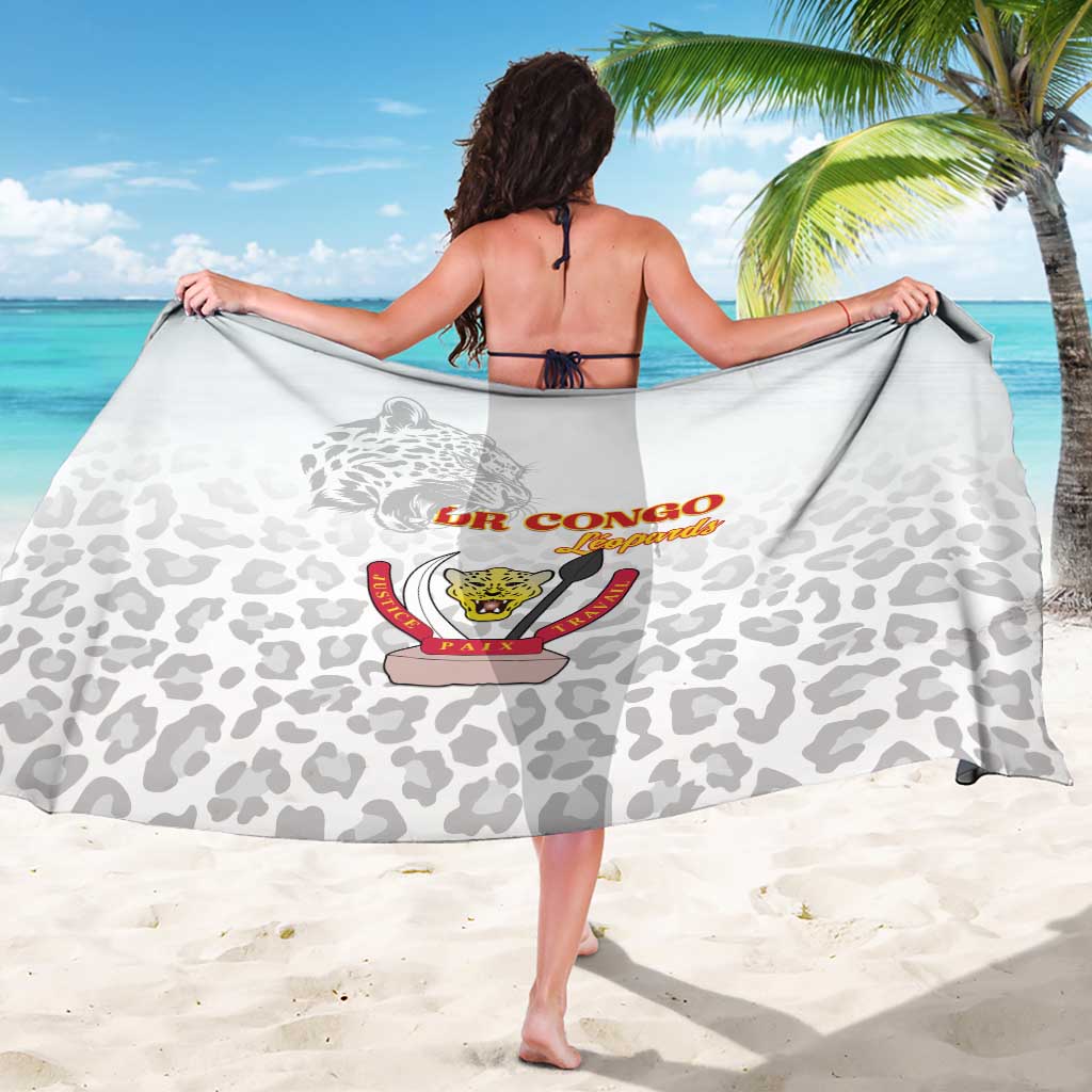 DR Congo Football Sarong Go Champions Leopards - White - Wonder Print Shop