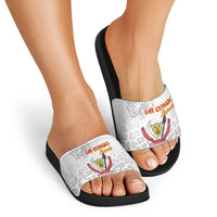 DR Congo Football Slide Sandals Go Champions Leopards - White - Wonder Print Shop