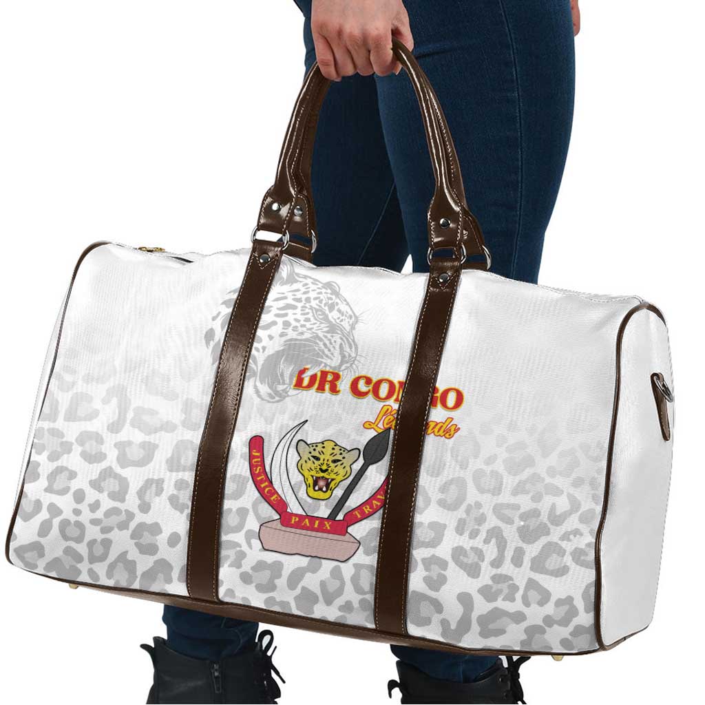 DR Congo Football Travel Bag Go Champions Leopards - White - Wonder Print Shop
