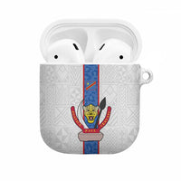 DR Congo Football AirPods Case Leopards Mix Kuba Raffia Pattern - Wonder Print Shop