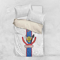 DR Congo Football Bedding Set Leopards Mix Kuba Raffia Pattern - Wonder Print Shop