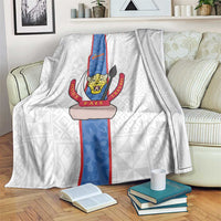 DR Congo Football Blanket Leopards Mix Kuba Raffia Pattern - Wonder Print Shop