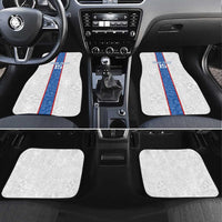 Custom DR Congo Football Car Mats Leopards Mix Kuba Raffia Pattern - Wonder Print Shop