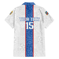 Custom DR Congo Football Family Matching Tank Maxi Dress and Hawaiian Shirt Leopards Mix Kuba Raffia Pattern - Wonder Print Shop