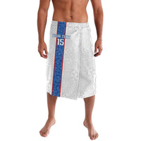 Custom DR Congo Football Lavalava Leopards Mix Kuba Raffia Pattern - Wonder Print Shop