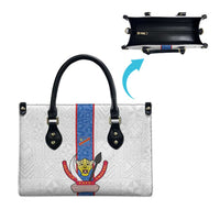 DR Congo Football Leather Bag Leopards Mix Kuba Raffia Pattern - Wonder Print Shop