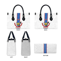 DR Congo Football Leather Bag Leopards Mix Kuba Raffia Pattern - Wonder Print Shop
