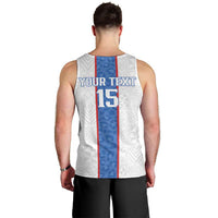 Custom DR Congo Football Men Tank Top Leopards Mix Kuba Raffia Pattern - Wonder Print Shop