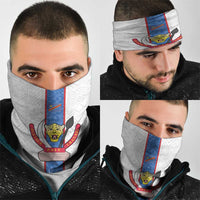 DR Congo Football Neck Gaiter Leopards Mix Kuba Raffia Pattern - Wonder Print Shop