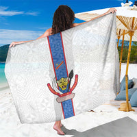 DR Congo Football Sarong Leopards Mix Kuba Raffia Pattern - Wonder Print Shop