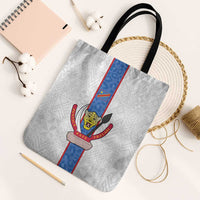 DR Congo Football Tote Bag Leopards Mix Kuba Raffia Pattern - Wonder Print Shop