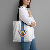 DR Congo Football Tote Bag Leopards Mix Kuba Raffia Pattern - Wonder Print Shop