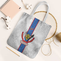 DR Congo Football Tote Bag Leopards Mix Kuba Raffia Pattern - Wonder Print Shop