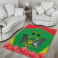 Personalised Sao Tome and Principe Area Rug Coat Of Arms With Porcelana Rose - Wonder Print Shop