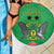 Personalised Sao Tome and Principe Beach Blanket Coat Of Arms With Porcelana Rose - Wonder Print Shop