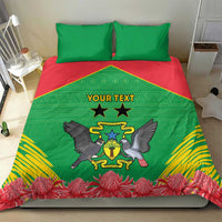 Personalised Sao Tome and Principe Bedding Set Coat Of Arms With Porcelana Rose - Wonder Print Shop