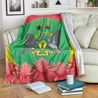 Personalised Sao Tome and Principe Blanket Coat Of Arms With Porcelana Rose
