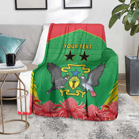 Personalised Sao Tome and Principe Blanket Coat Of Arms With Porcelana Rose