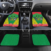 Personalised Sao Tome and Principe Car Mats Coat Of Arms With Porcelana Rose - Wonder Print Shop