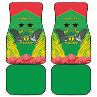 Personalised Sao Tome and Principe Car Mats Coat Of Arms With Porcelana Rose - Wonder Print Shop