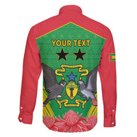 Personalised Sao Tome and Principe Family Matching Short Sleeve Bodycon Dress and Hawaiian Shirt Coat Of Arms With Porcelana Rose - Wonder Print Shop