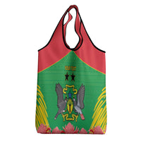 Personalised Sao Tome and Principe Grocery Bag Coat Of Arms With Porcelana Rose