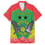 Personalised Sao Tome and Principe Hawaiian Shirt Coat Of Arms With Porcelana Rose - Wonder Print Shop