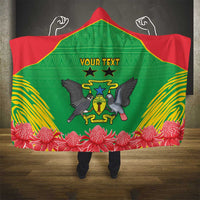 Personalised Sao Tome and Principe Hooded Blanket Coat Of Arms With Porcelana Rose - Wonder Print Shop