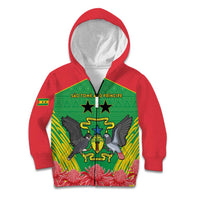 Personalised Sao Tome and Principe Kid Hoodie Coat Of Arms With Porcelana Rose - Wonder Print Shop