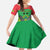 Personalised Sao Tome and Principe Kid Short Sleeve Dress Coat Of Arms With Porcelana Rose - Wonder Print Shop